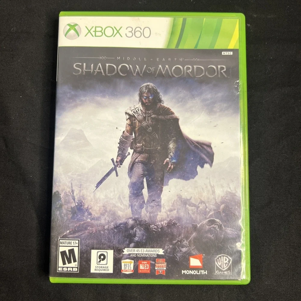 Middle Earth - Shadow of Mordor (Microsoft Xbox 360, 2014,‎ 2-Discs) w/ Manual